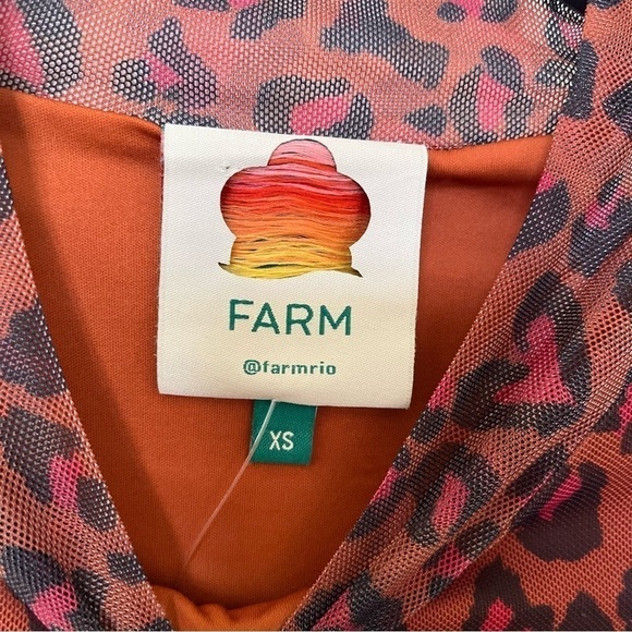 Farm Rio mesh leopard shirt - Picture 4 of 4